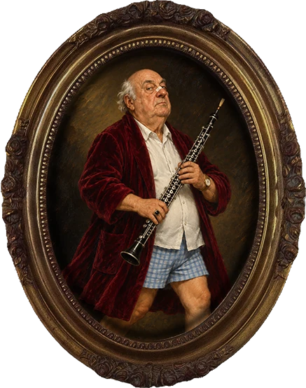 Retrato de Klaus para a opção Ópera só para mim